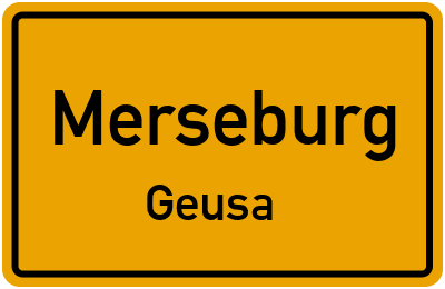 Straßenverzeichnis Merseburg Geusa