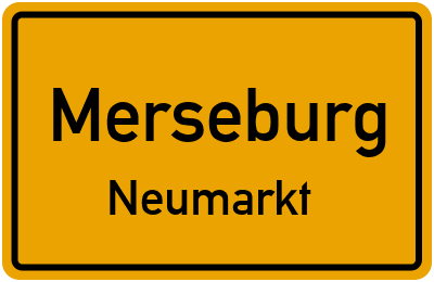 Straßenverzeichnis Merseburg Neumarkt