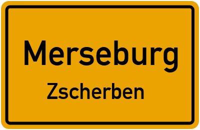 Straßenverzeichnis Merseburg Zscherben