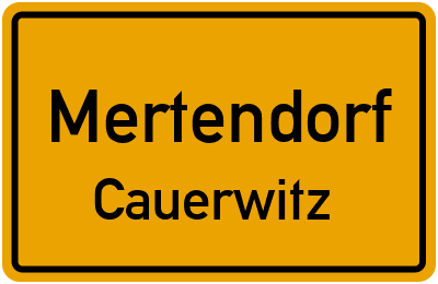 Straßenverzeichnis Mertendorf Cauerwitz