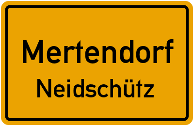 Straßenverzeichnis Mertendorf Neidschütz