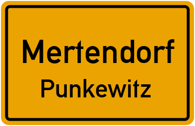 Straßenverzeichnis Mertendorf Punkewitz
