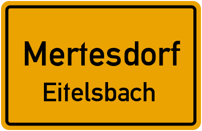 Straßenverzeichnis Mertesdorf Eitelsbach