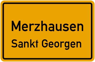 Straßenverzeichnis Merzhausen Sankt Georgen