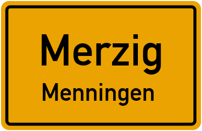 Straßenverzeichnis Merzig Menningen