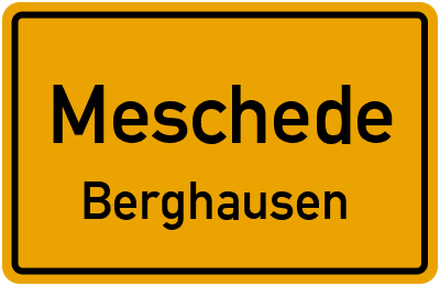 Straßenverzeichnis Meschede Berghausen