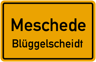 Straßenverzeichnis Meschede Blüggelscheidt