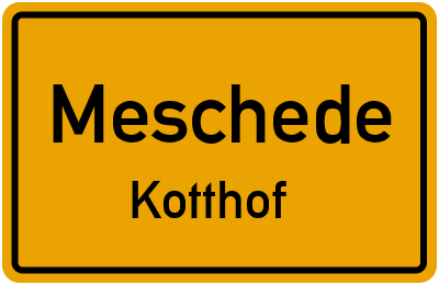 Straßenverzeichnis Meschede Kotthof