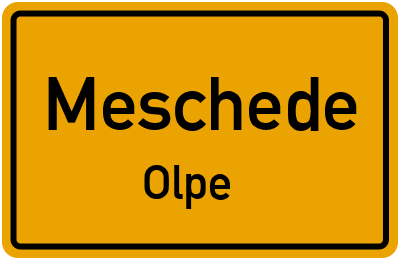 Straßenverzeichnis Meschede Olpe
