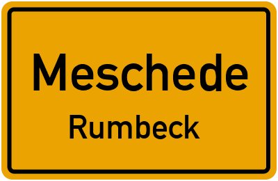 Straßenverzeichnis Meschede Rumbeck