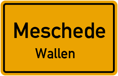 Straßenverzeichnis Meschede Wallen