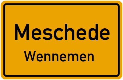 Straßenverzeichnis Meschede Wennemen