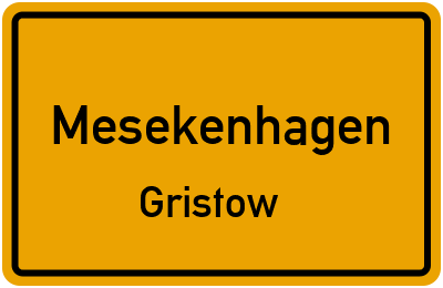 Straßenverzeichnis Mesekenhagen Gristow