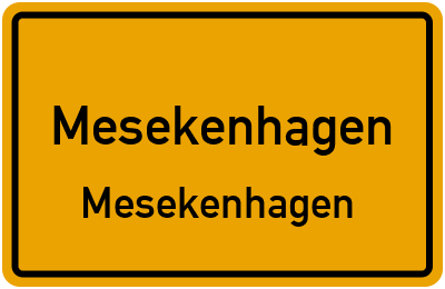 Straßenverzeichnis Mesekenhagen Mesekenhagen