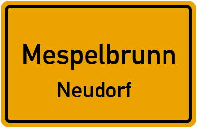 Straßenverzeichnis Mespelbrunn Neudorf