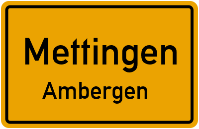 Straßenverzeichnis Mettingen Ambergen