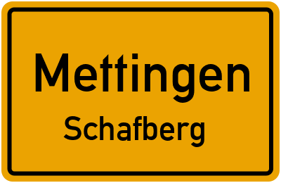 Straßenverzeichnis Mettingen Schafberg