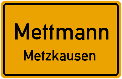Straßenverzeichnis Mettmann Metzkausen
