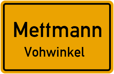 Straßenverzeichnis Mettmann Vohwinkel