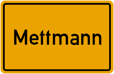 Ortsschild von Mettmann in Nordrhein-Westfalen