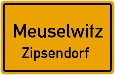 Straßenverzeichnis Meuselwitz Zipsendorf