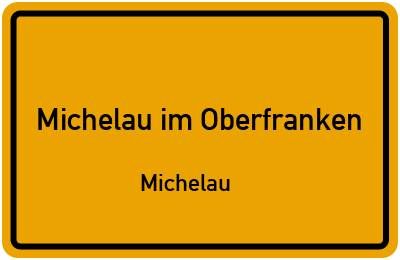 Straßenverzeichnis Michelau im Oberfranken Michelau