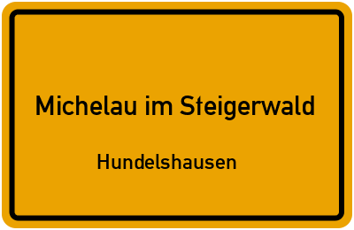 Straßenverzeichnis Michelau im Steigerwald Hundelshausen