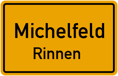 Straßenverzeichnis Michelfeld Rinnen