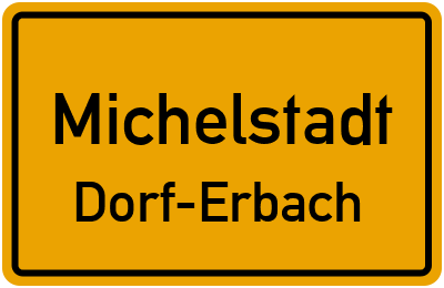 Straßenverzeichnis Michelstadt Dorf-Erbach