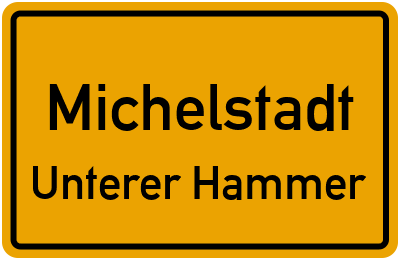Straßenverzeichnis Michelstadt Unterer Hammer