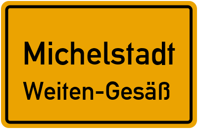 Straßenverzeichnis Michelstadt Weiten-Gesäß