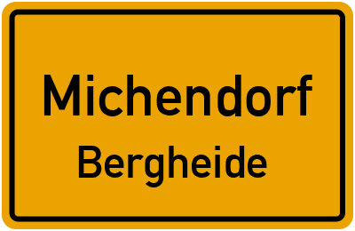 Straßenverzeichnis Michendorf Bergheide