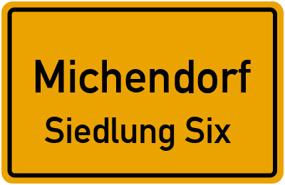 Straßenverzeichnis Michendorf Siedlung Six