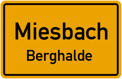 Straßenverzeichnis Miesbach Berghalde