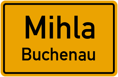 Straßenverzeichnis Mihla Buchenau