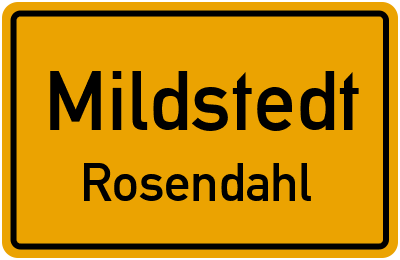 Ortsschild Mildstedt Rosendahl
