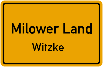 Straßenverzeichnis Milower Land Witzke
