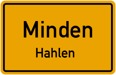 Straßenverzeichnis Minden Hahlen
