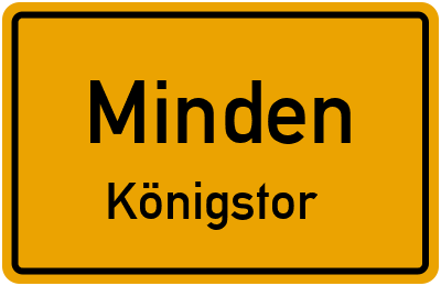 Straßenverzeichnis Minden Königstor
