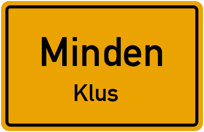 Straßenverzeichnis Minden Klus