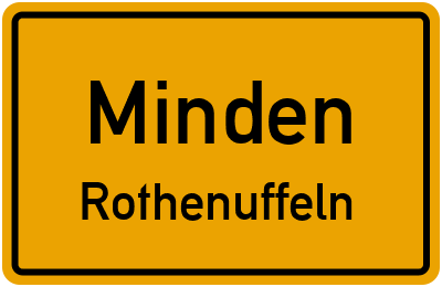 Straßenverzeichnis Minden Rothenuffeln