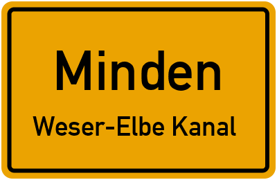 Straßenverzeichnis Minden Weser-Elbe Kanal