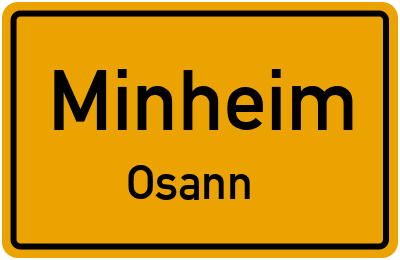Straßenverzeichnis Minheim Osann