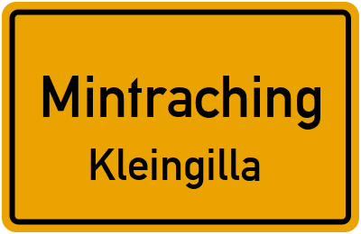 Straßenverzeichnis Mintraching Kleingilla
