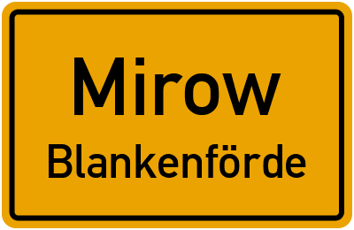 Straßenverzeichnis Mirow Blankenförde