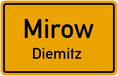 Straßenverzeichnis Mirow Diemitz