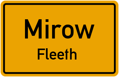 Straßenverzeichnis Mirow Fleeth