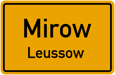 Straßenverzeichnis Mirow Leussow