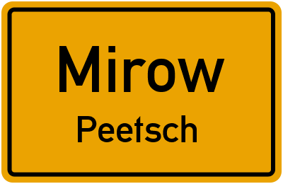 Straßenverzeichnis Mirow Peetsch