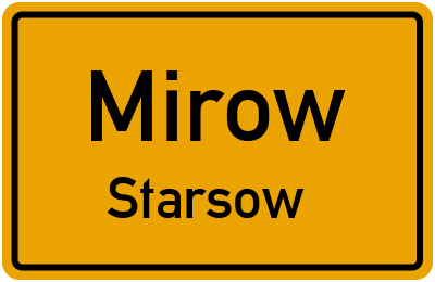 Straßenverzeichnis Mirow Starsow